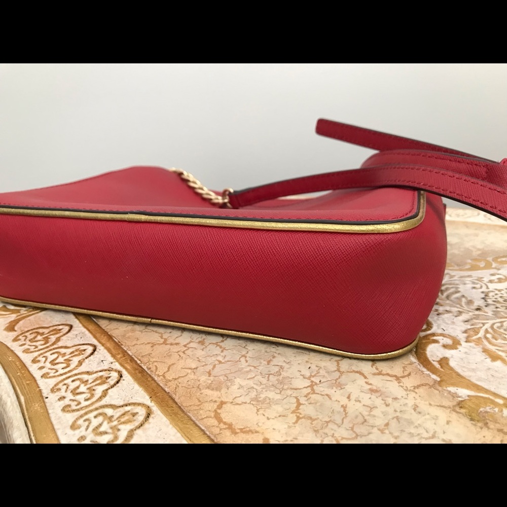 Mk Red Crossbody Bag Gem